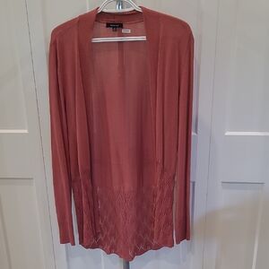 Verve Ami Terracotta Open Front Cardigan